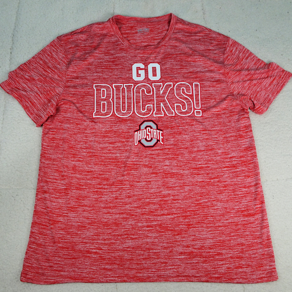 NCAA Ohio State "Go Bucks!" Athletic Shirt XXL EUC